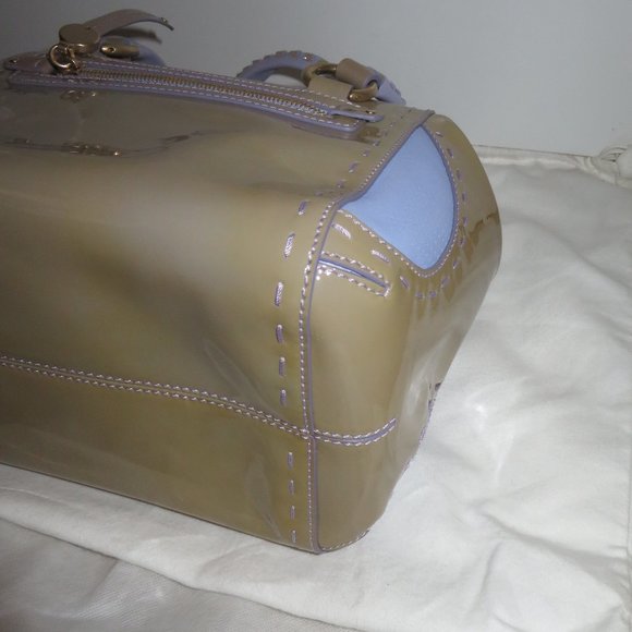 Versace Box Bicolor Leather Satchel - Picture 12 of 17